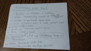 Fun list of things to do for Thanksgiving