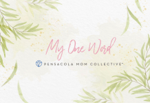 decorative image with post title "My One Word"