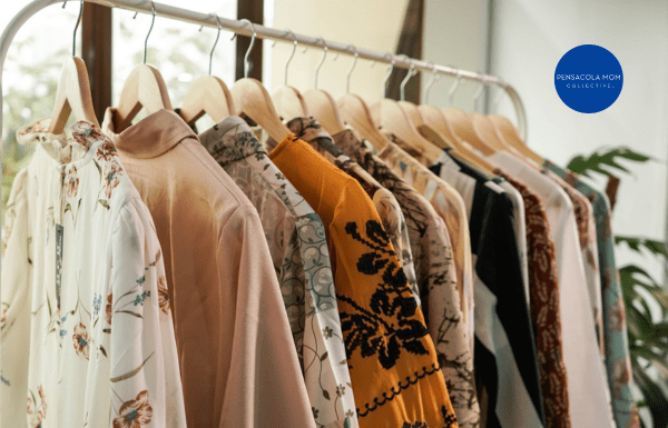 A rack of women's clothing